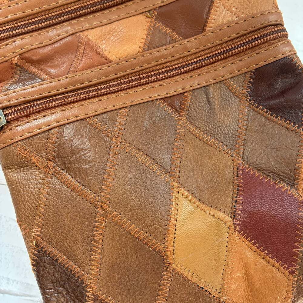 Vintage Patchwork Leather Bag - Picture 5 of 6
